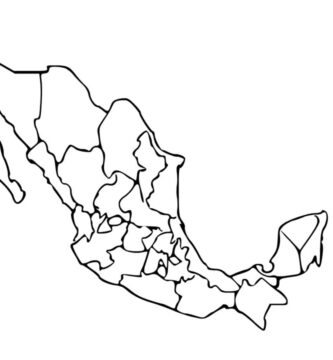 dibujo archivos - Mapa de Mexico con nombres